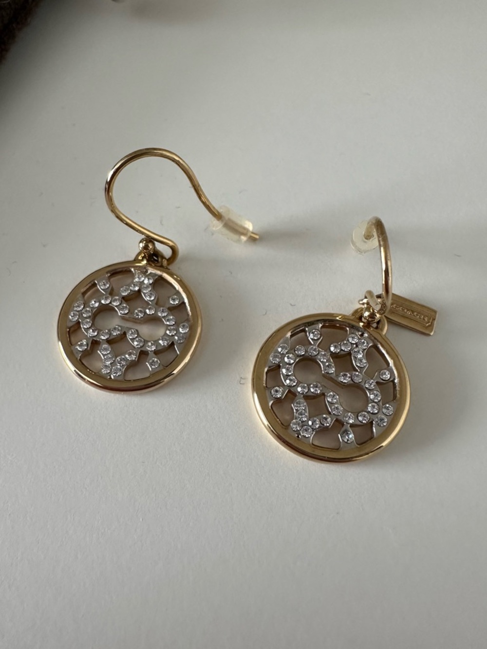 Coach Logo Earrings